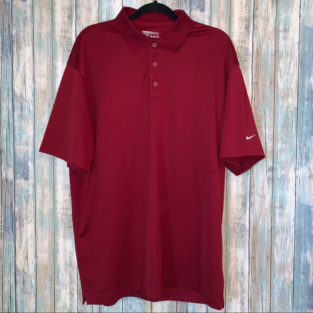Nike Men’s Red Dri-Fit Golf Polo Shirt XL
